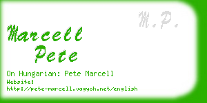 marcell pete business card